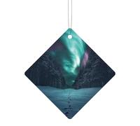 Colgante de fragancia para espejo retrovisor, adorno de coche, ambientadores de tableta, aromas de larga duración, decoración interior del coche, accesorios para espejos retrovisores