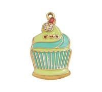 Colgante de helado/taza/teléfono, accesorio de joyería de acero inoxidable para llavero hecho a mano, decoración de helados de dibujos animados, talla única, como se describe, como se describe