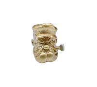 Colgante de latón con diseño de cabeza de marinero para ancianos, accesorios tejidos a mano, Medium, Latón, No es una piedra preciosa