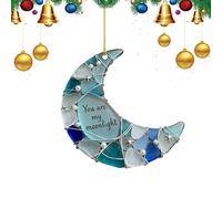 Colgante de Luna - Decoración Artística de Acrílico de Peso Ligero,Colgante de Luna para Pared - Para La Pareja, La Familia, Los Amigos, Los Cumpleaños, Las Fiestas, El Hogar, El Interior Y La