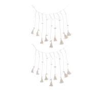Colgante de Macramé con Clips, 3.3ft Colgante de Borlas para Fotos de Niñas, Mujeres, Dormitorio y Cuarto de Niños, Decoración Boho de Macramé para la Habitación (Tipo F)