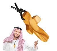 Colgante de madera con cruz de madera | Colgante hecho a mano con cruz de madera - Varillas de oración multifuncionales adornos de coche para familias, amigos?