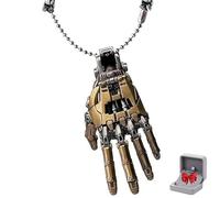 Colgante De Mano Biónica Mecánica, Articulaciones De Dedo Móviles Joyería De Encanto De Mano Robótica, Colgante De Collar Steampunk, Para Hombres Mujeres (B)