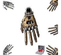 Colgante De Mano Biónica Mecánica, Collar Ajustable Steampunk, Joyería De Collar Steampunk, Regalo De Amante Del Punk Para Hombres Mujeres (A)