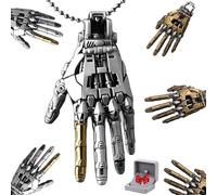 Colgante De Mano Biónica Mecánica, Collar Ajustable Steampunk, Joyería De Collar Steampunk, Regalo De Amante Del Punk Para Hombres Mujeres (B)