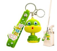 Colgante de mochila de serpiente, llavero de animal para mochila, llavero colgante para bolsa de serpiente, llavero de animal del año de serpiente para amigos, familiares y adultos, verde, Refer to