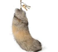Colgante de mochila Fox Tail, llavero Fox Tail,Llavero de cola de de peluche, juguete Cosplay - Fox Animal Tail Disfraz Toy Keyring Mochila Charm para bolso, bolso de mano, bolso de mano, c, Se