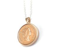Colgante de moneda de un penique sólido de 1996 para 29 cumpleaños/aniversario de 1996 para un cumpleaños número 29