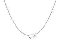 Colgante de mujer original con la inicial y un corazón. Cadena de acero quirúrgico bañada en plata/oro para mujer, niña ideal para regalo del día de la madre, cumpleaños, aniversario. Joyería mujeres