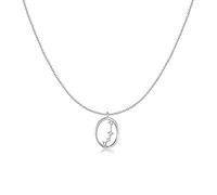 Colgante de mujer original con los signos del zodiaco decorados con circonitas. Cadena de plata para mujer, niña ideal para regalo del día de la madre, cumpleaños, aniversario. Joyería mujeres