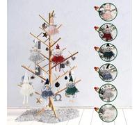 Colgante de muñeco ángel, colgante para árbol de Navidad, adornos navideños, ángel colgante de muñeco navideño, elfos de manualidades para l