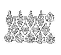 Colgante de Navidad de metal con diseño de flores de corte para álbum de recortes, álbum de papel, tarjeta de plantilla, decoración en relieve, álbumes de recortes, los cortes