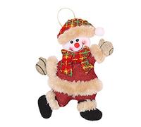 Colgante de Navidad para muñeca bailando, Papá Noel, muñeco de nieve, alce, oso, adorno para árbol, hogar, fiesta, jardín, puerta delantera, adornos colgantes de Navidad