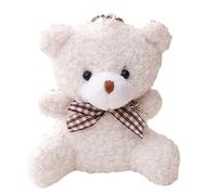 Colgante de oso sentado, bonito oso, llavero de peluche, decoración de mochila, accesorios para bolsos, regalo, relleno de bolsa de regalo, llavero de peluche, colgante,