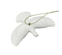 Colgante de pájaro, estatua de decoración del hogar, paz simbólica, construcción de ABS resistente, diseño fácil, pequeña figura coleccionable para dormitorio de niños, oficina, fiesta, celebración