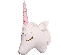 Colgante de pared 3D, Decoración de pared con cabeza de animal, Arte de pared de guardería Colgante de puerta de pared de guardería para niños, niñas, habitación de niños