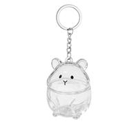 Colgante de pelo de animal - Soporte de piel de hámster transparente | Llavero de recuerdo de animales de cristal, medallón, cápsula de recuerdo de gato pequeño, etiqueta de viaje para hombre