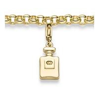 Colgante De Perfume Flacon Charm De Oro Amarillo 585 6,5x22mm