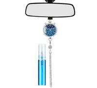 Colgante de perfume para coche, con forma de reloj, ambientador de coche, difusor de perfume, espejo retrovisor de coche, colgante con gancho