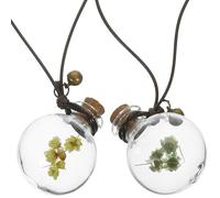 Colgante de Perfume Tapa Madera para Coche de Cristal 2 Piezas | Decoración Colgante Púrpura Plata, Sello Resistente a Fugas, Cordón Integrado, para Espejo y Hogar Color Aleatorio