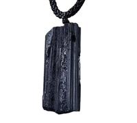 Colgante de piedra bruta de turmalina negra, Sin Pulir, Energía y Protección, piedras semipreciosas, Negra Turmalina, para mujer y hombre, Sanación y curación, Amuleto buena suerte