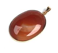 Colgante de piedra de ágatas naturales, colgantes de cuarzo de forma ovalada, dijes para fabricación de joyas, collar DIY,j