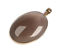 Colgante de piedra de ágatas naturales, colgantes de cuarzo de forma ovalada, dijes para fabricación de joyas, collar DIY,k