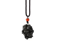 Colgante de Piedra en Bruto de Diamante Negro Natural - Joyería de Yoga única for la curación Espiritual