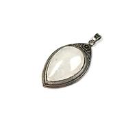 Colgante de piedra preciosa Natural, ágatas de cristal, amatistas, abalorios para mujer, fabricación de joyas, collar DIY,ágata blanca