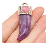 Colgante de piedra semipreciosa Natural, amatistas, colgantes de cuarzo para fabricación de joyas, collar DIY,Amatista