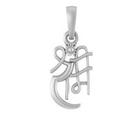 Colgante de plata de ley (92,5% de pureza) para hombres y mujeres, medallón de plata pura Bhagwan Shri Ram para buena salud y riqueza, plata - Clevio978-1