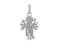 Colgante de plata de ley 92,5 % pura con el dios Panchmukhi Hanuman (tamaño grande) para hombres y mujeres CLEV-1985647, S, Plata esterlina