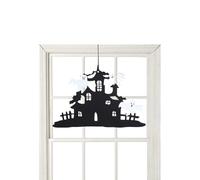 Colgante de puerta de bruja - La bruja está en colgador de puerta,Letreros de de para delantera, letrero colgante de pared de Halloween para decoración interior al aire libre del h