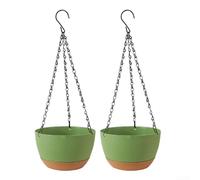 Colgante de riego automático de 20,5 cm con drenaje y riego automático