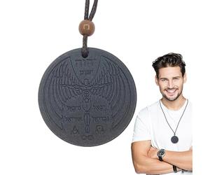 Colgante de Roca de - Joyería de Piedra Natural, Amuleto de energía, Collar de Hombre, Preciosa volcánica | Accesorio de meditación de curación Espiritual, Adecuado para Uso Diario