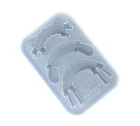 Colgante de silicona flexible de resina epoxi, accesorios de diadema de sirvienta, molde elegante hecho a mano para proyectos de joyería para hacer arte de resina