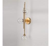 Colgante de techo LED para interiores, 1, apliques posmodernos de 3 luces, lámpara de pared LED G9, aplique moderno montado en la pared, lámpara de pared con pantalla de vidrio y globo, vestíbulo