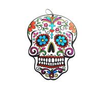 Colgante Decorativo diseño de Calavera Floral Estilo Dia de los Muertos para Halloween