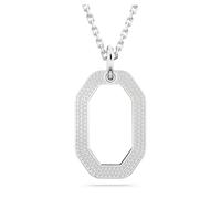 Colgante Dextera, Forma octagonal, Mediano, Blanco, Baño de rodio OS