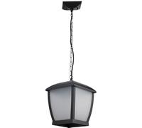 Colgante DRAVE IP44 1xE27 L.17xAn.17xAl.Reg.cm Aluminio PC Negro