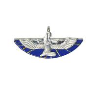 Colgante Egipcio de la Diosa ISIS la Madre la Reina la Diosa de Todos los Dioses es la Diosa del Amor de Plata y lapislázuli