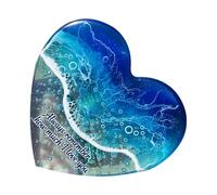 Colgante en forma de corazón, diseño de mar, artículo decorativo para estudiantes, regalo de cumpleaños, San Valentín y meditación