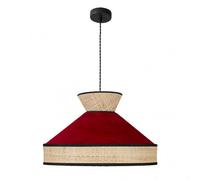Colgante en rojo 50 cm modelo fabrizio de fabrilamp