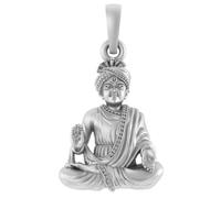 Colgante espiritual Swaminarayan de plata de ley (92,5% de pureza) para hombres y mujeres, medallón religioso Swaminarayan de plata pura para buena salud y riqueza, plata - Clevio978-1