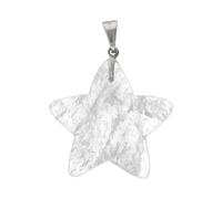 Colgante Estrella de Cuarzo Transparente Minerales y Cristales, Belleza energética, Meditacion, Amuletos Espirituales