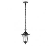 Colgante exterior aluminio auriga 1xe27 negro regx17x17 cm ip44