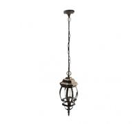 Colgante exterior aluminio caelum 1xe27 neg/oro regx16x16 cm ip44