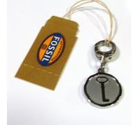 Colgante fósil Charms JF00038040 llave acero inoxidable NUEVO