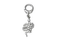 Colgante fósil Charms JF00308040 Charm acero inoxidable serpiente NUEVO