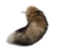 Colgante genérico de cola de animal, aproximadamente 43 cm, llavero de cola de piel, extra grande, bolsa de accesorios, llaveros para coche, colgante suave, mullido, denso, decoración original de